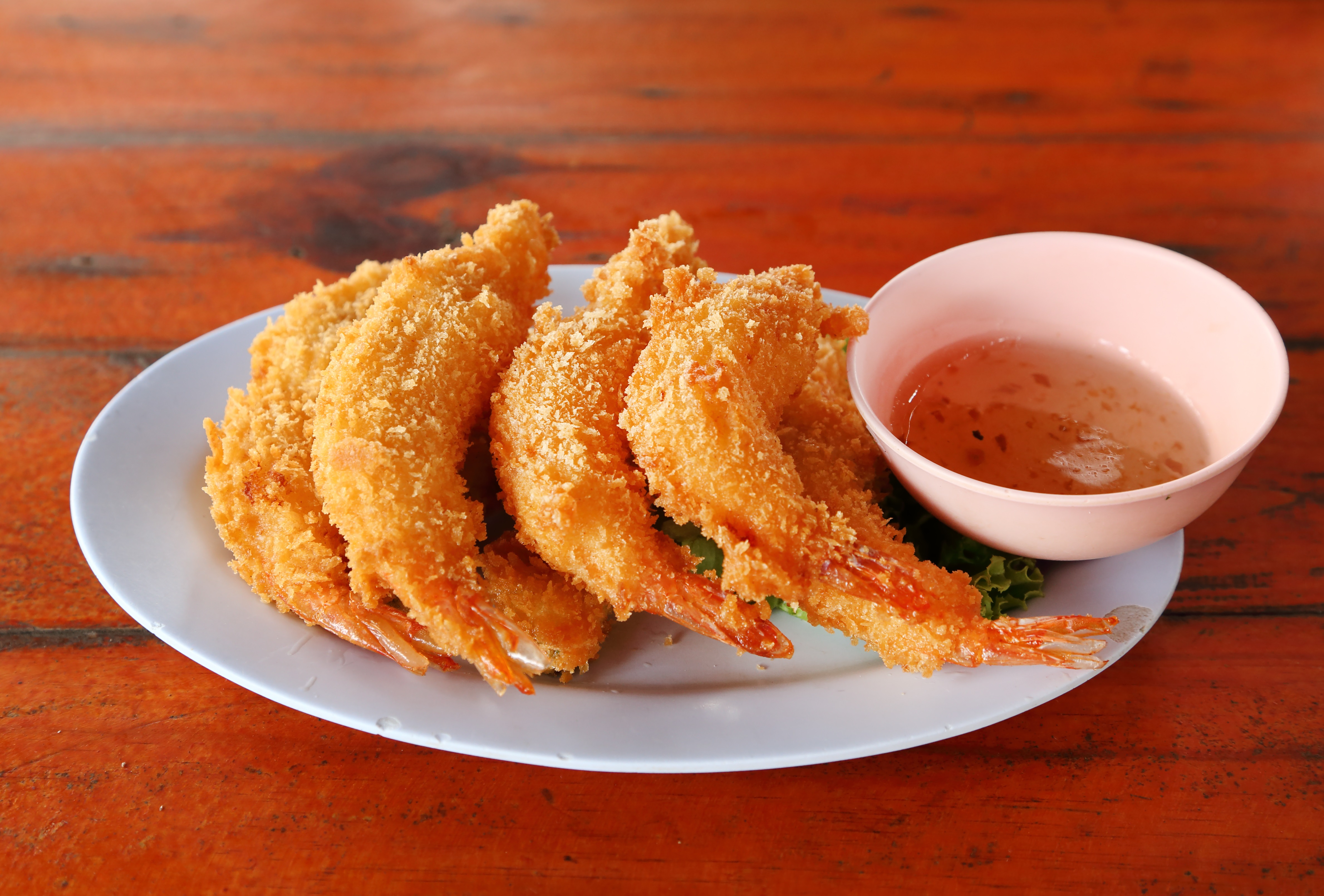 indbagte rejer - Goong Tod- Tempura